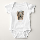 Persoonlijke Baby Koala-bodysuit Romper (Voorkant)