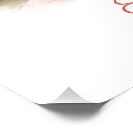 Persoonlijke Baby Konijn Roze Bloemen Slaapkamer P Perfect Poster (Hoek)