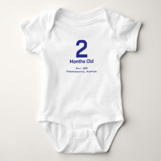 Persoonlijke baby maandelijkse T-shirt babyjongen