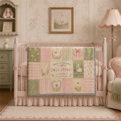 Persoonlijke Baby Meisje Dwaze Gans Patchwork Deken