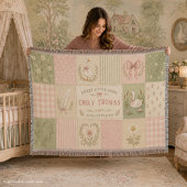 Persoonlijke Baby Meisje Dwaze Gans Patchwork Deken
