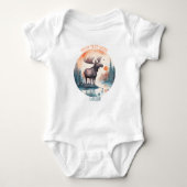 Persoonlijke Baby Moose bodysuit (Voorkant)
