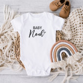 Persoonlijke baby naam aankondiging cadeau romper