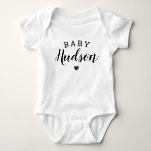 Persoonlijke baby naam aankondiging romper