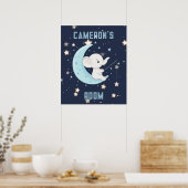 Persoonlijke Baby Olifant Vissen 4 Stars Poster (Keuken)