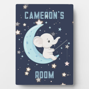 Persoonlijke Baby Olifant Vissen 4 Sterren Plaquet Fotoplaat