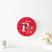 Persoonlijke Baby Red  Ronde Klok (Huis)