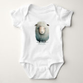 Persoonlijke Baby-schapencarrosserie Romper (Voorkant)