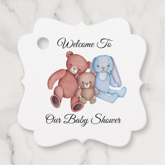 Persoonlijke Baby Shower Bedankjes Labels (Voorkant)