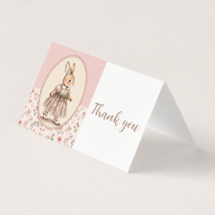 Persoonlijke baby shower bedankkaart, vintage B Kaart