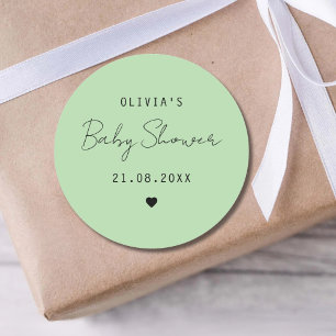 Persoonlijke baby shower favoriet zoete zak biscui ronde sticker