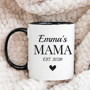 Persoonlijke baby shower mok cadeau voor mama en p