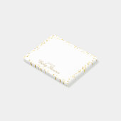 Persoonlijke Baby Shower Planner met Gouden Hart Post-it® Notes (Schuin)