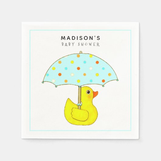 Persoonlijke baby shower servetten (Voorkant)