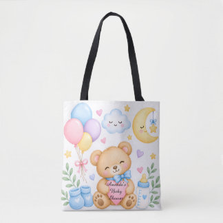 Persoonlijke baby shower-tas, aangepaste naam tote bag