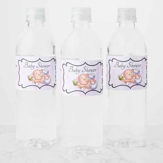 Persoonlijke Baby Shower Waterfles Etiket (Flessen)