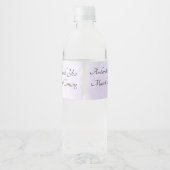 Persoonlijke Baby Shower Waterfles Etiket (Achterkant)