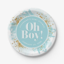 Persoonlijke Baby Shower Waterverf Glitter voor Jo