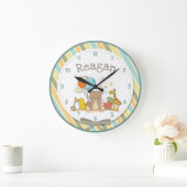 Persoonlijke Baby Teddy Bear Giraffe Rubber Ducky Grote Klok (Huis)