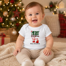 Persoonlijke baby vrolijk kerstfeest Sinterklaas