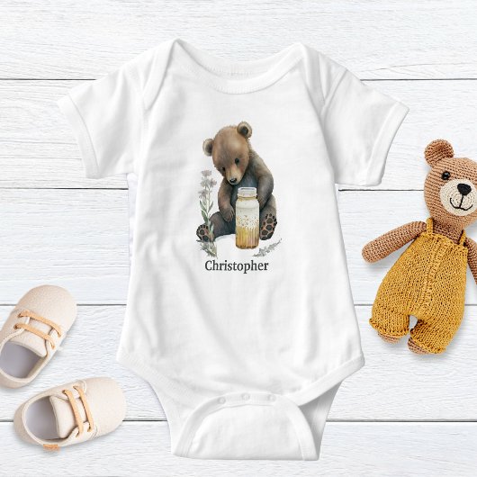 Persoonlijke Babybeer Babyjongen Cadeau Romper
