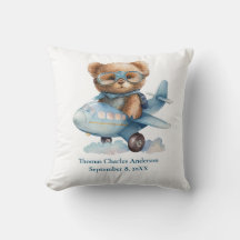 Persoonlijke Babybeer Vliegtuig Slaapkamerdecorati