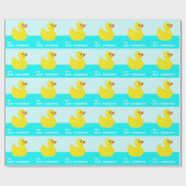 Persoonlijke babyborrel cadeaupapier (Vlak)