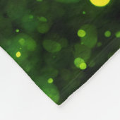 Persoonlijke babydeken met groene nepsparkels fleece deken (Hoek)