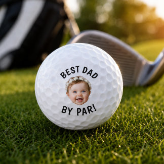 Persoonlijke babyface BESTE PAPA VAN PAR! Golfballen