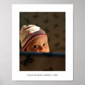 Persoonlijke babyfoto en naamprint poster (Voorkant)