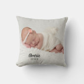 Persoonlijke babyfoto-portret 2-zijdig kussen (Voorkant)