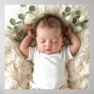 Persoonlijke babyfoto poster