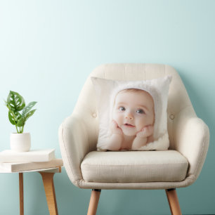 Persoonlijke babyfoto-werpkussen kussen