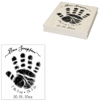 Persoonlijke babyhandstempel, pasgeborene rubberstempel
