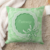 Persoonlijke babyjongen Groen Lijst Pillow Kussen (Deken)