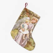 Persoonlijke babyjongen Guardian Angel Kleine Kerstsok (Voorkant (Hangend))