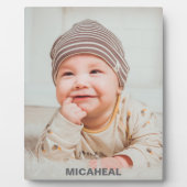 Persoonlijke babylijsten en fotodisplay fotoplaat (Voorkant)