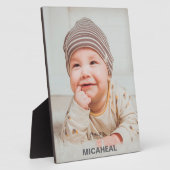 Persoonlijke babylijsten en fotodisplay fotoplaat (Zijkant)