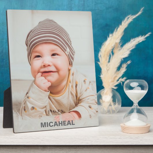 Persoonlijke babylijsten en fotodisplay fotoplaat (Zijkant)