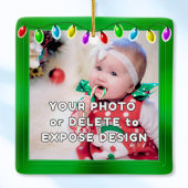 Persoonlijke babyornamenten eerste kerst keramisch ornament