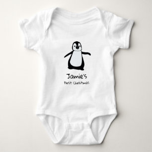 Persoonlijke baby's eerste kerstcadeautje romper