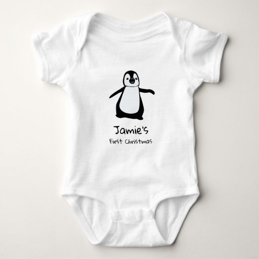 Persoonlijke baby's eerste kerstcadeautje romper (Voorkant)