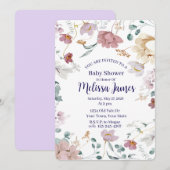 Persoonlijke babyshower uitnodiging (Voorkant / Achterkant)