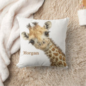Persoonlijke babyspeelgoed-giraffe-nurserydecorati kussen (Deken)