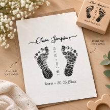 Persoonlijke babyvoetafdrukstempel, pasgeborene