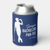 Persoonlijke Bachelor Par-Tee Golf Blikjeskoeler (Blikje Voorkant)