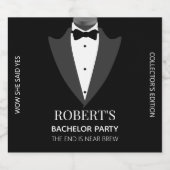 Persoonlijke Bachelor Party Bier Etiket (Enkel label)