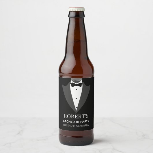 Persoonlijke Bachelor Party Bier Etiket (Voorkant)