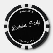 Persoonlijke Bachelor Party Poker Chips (Voorkant)