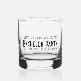 Persoonlijke Bachelor Party Whisky Glas